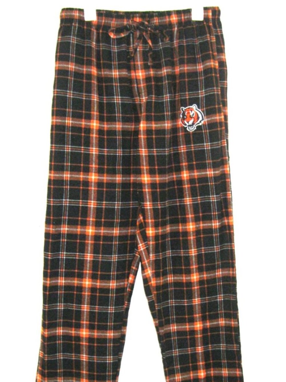 NFL TeNFL Team Apparel Mens Medium Plaid PJ Pants Lounge Flannel Bengals Pockets